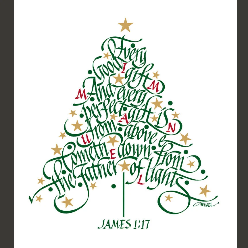 Christmas Tree Print — Michael Podesta Graphic Design